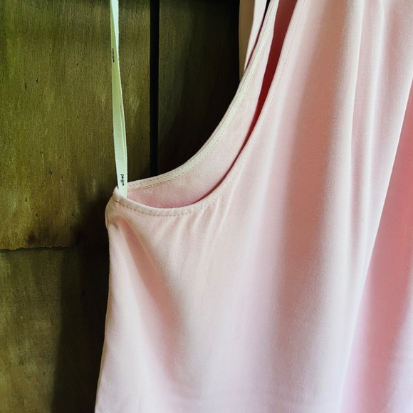 Wilfred Aritzia Light Pink Halter Tank Top Sleeveless Cowl Tie Neck Women Size M - Picture 10 of 10